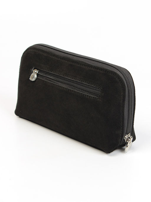 LACCOMA косметичка LA-7001-Z-черный натуральная замша  фото 2