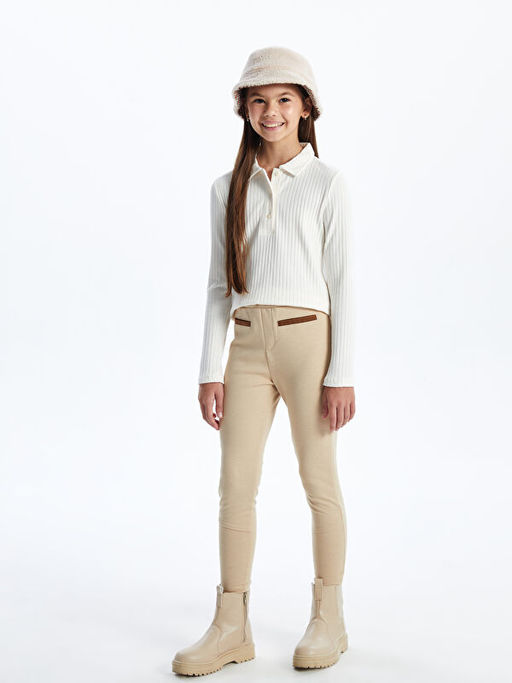 Beli Lastikli K?z ?ocuk Tayt - Waikiki фото 5