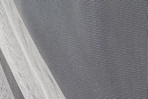 Готовые шторы арт. 12080/300/прям/175, тюль из благородной сетки с кружевом, цвет КРЕМ, шир. 300 см, выс. 175 см, на универсальной шторной ленте. НИЗ ПРЯМОЙ