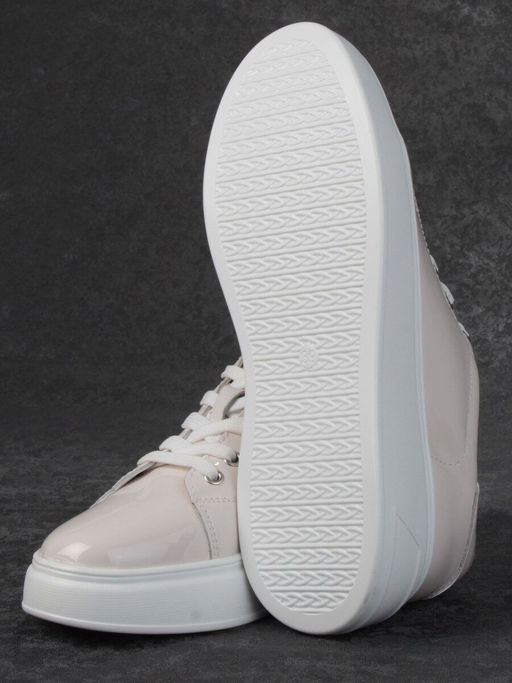 05-PDD215-1 BEIGE Кроссовки женские (натуральная кожа) - Фабричный китай фото 14