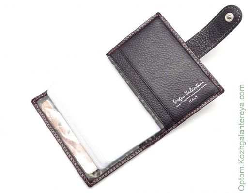 Женская кожаная визитница Sergio Valentini СВ 3222-010  фото 3