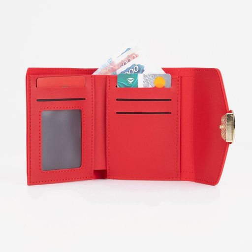 Кошелёк на кнопке, цвет красный - Simaland фото 4