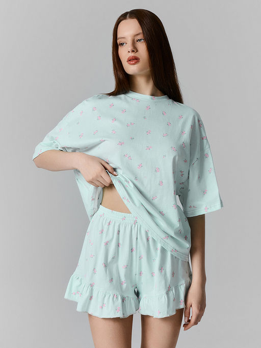 КОМПЛЕКТ ЖЕНСКИЙ (ДЖЕМПЕР, ШОРТЫ) - Mark formelle фото 2