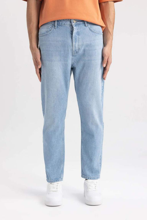90s Slim Fit Dar Kal?p Yuksek Bel Dar Paca Jean Pantolon - Defacto фото 2