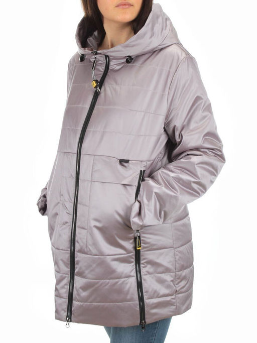 BM-1058 LILAC Куртка демисезонная женская АЛИСА (100 гр. синтепон) - Фабричный китай фото 3