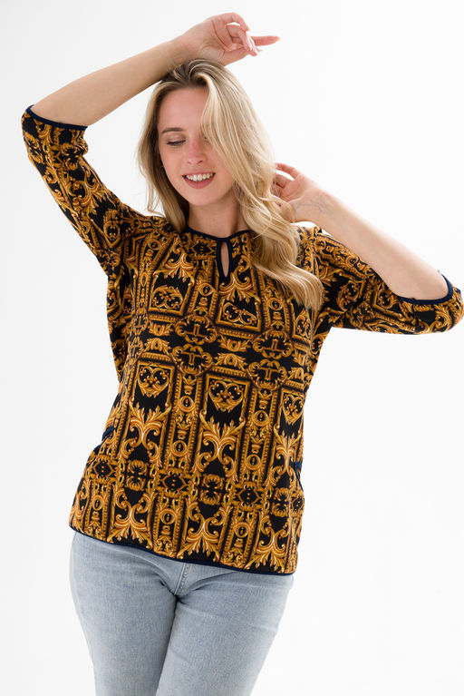 Кофта женская из милано Анфиса бронза - Амадэль фото 2