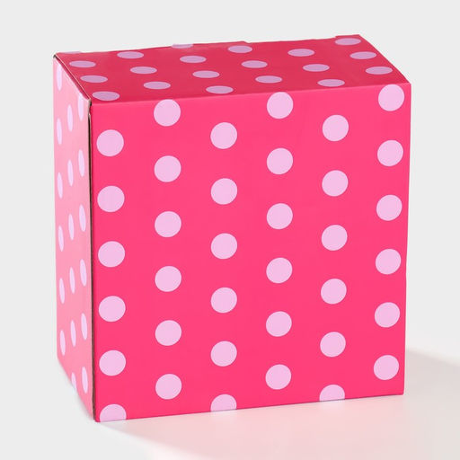 Салатник Доляна «Горошек», 580 мл, керамика, розовый