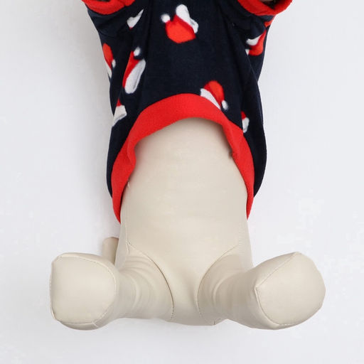 Толстовка для собак Новогодний колпак, размер M, синяя (ДС 32, ОШ 28, ОГ 46 см) - Simaland фото 5