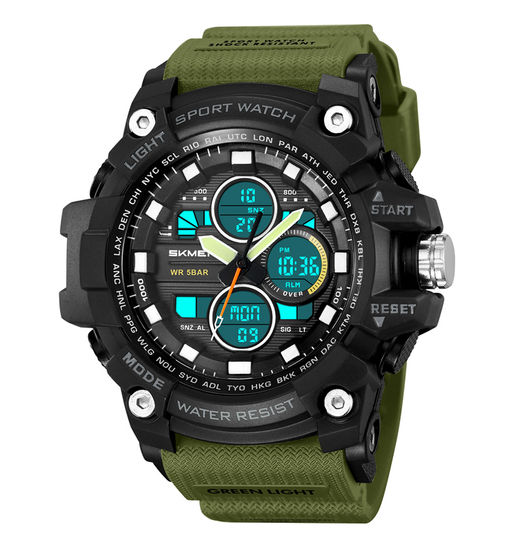 Часы наручные Skmei мужские электронные спортивные 2349green