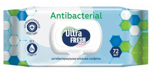 ULTRA FRESH влажн.салфетки (60шт) Premium Antibacterial с экстрактом эвкалипта