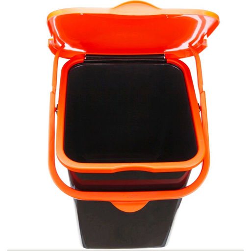 Ведро для мусора п/эт. 18л квадратное с крышкой (М 2475)