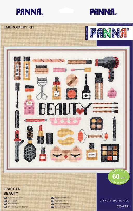 Набор для вышивания PANNA CE-7391 Красота 27.5 х 27.5 см