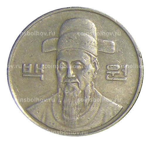 Монета 100 вон 1994 года Южная Корея