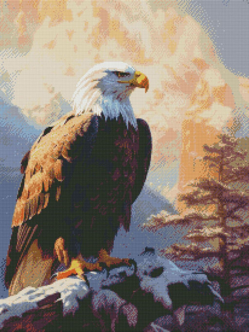 Вышивка крестиком 40х50см, Горный орел