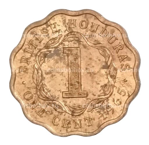 Монета 1 цент 1965 года Британский Гондурас (Белиз)