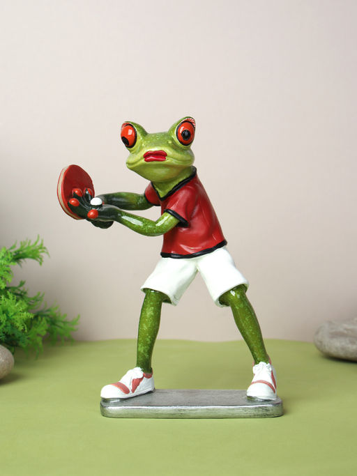 Цена за 2 шт. Фигурка Лягушка Теннисист 14 см / YX39021 /уп 2/24/ - Галеонтрейд фото 2