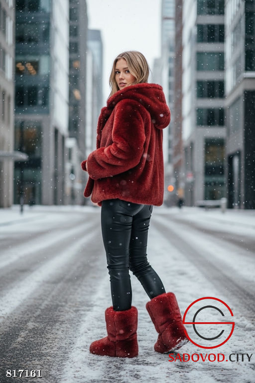 Шуба женская с капюшоном - Bruno фото 2