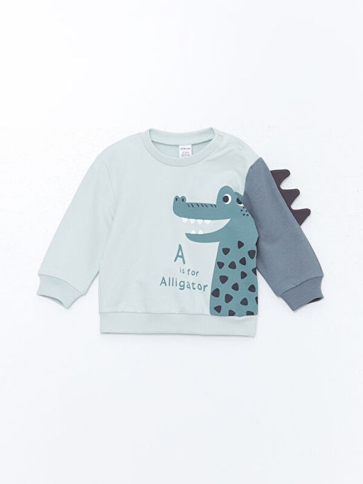 Dinazor Bask?l? Erkek Bebek E?ofman Tak?m - Waikiki фото 2