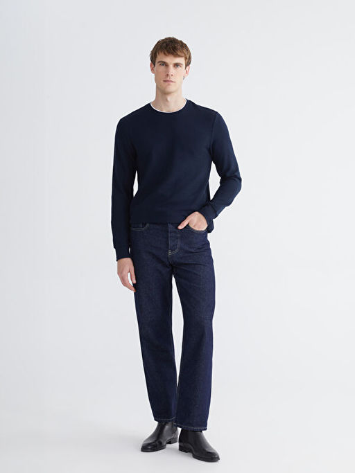 Bisiklet Yaka Uzun Kollu Erkek Ti??rt