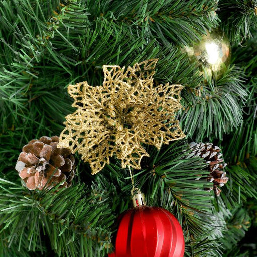 Цена за 12 шт. Цветы искусственные Перелив, цветок-сетка, 10?20 см, МИКС