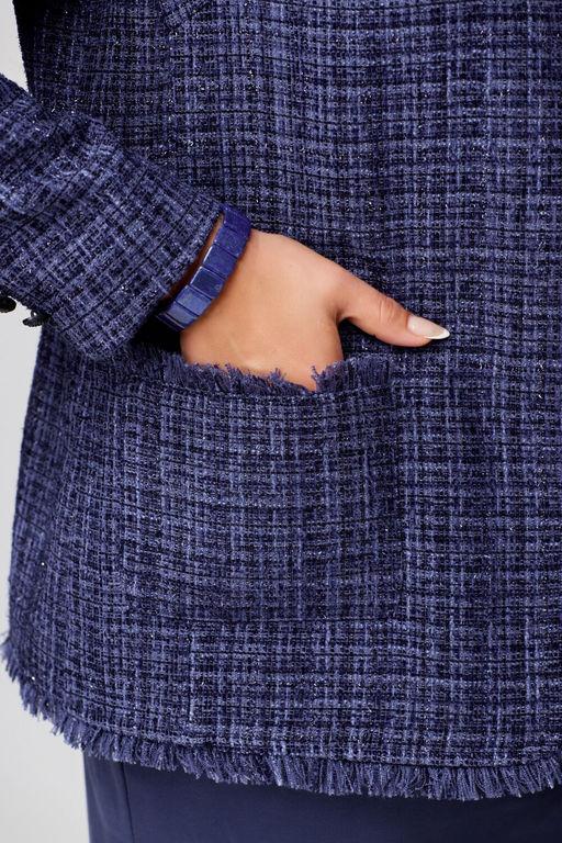 Жакет FITA 20511 сине-баклажановый