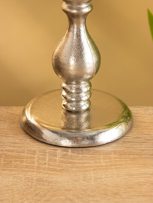 Подсвечник «Ферзь», 13 см, алюминий, серебро