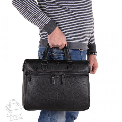 Портфель мужской 8257-8S black S-Style  фото 2