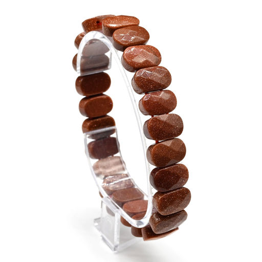 Браслет граненый 14*7мм из авантюрина