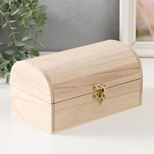 Шкатулка под роспись дерево «Сундучок», замок крючок, 19.5×12×10.5 см