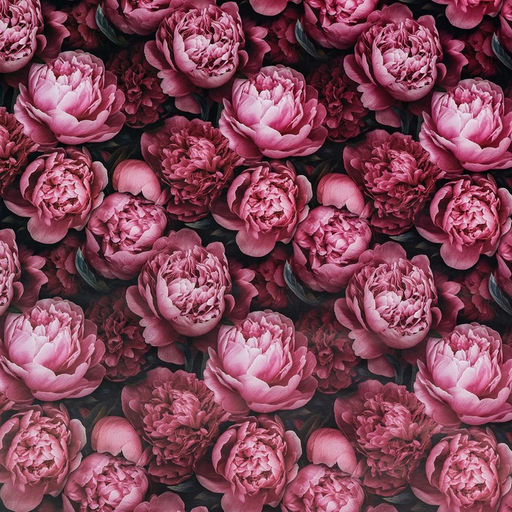 Цена за 10 шт. Бумага упаковочная, глянцевая «Пионы» 60×90 см