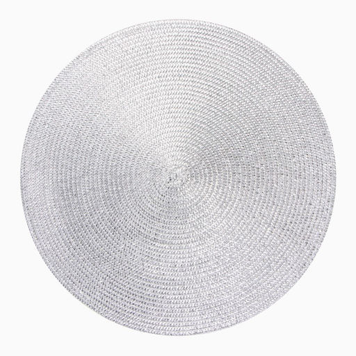 Салфетка сервировочная «Доляна», серебро, d=38 см