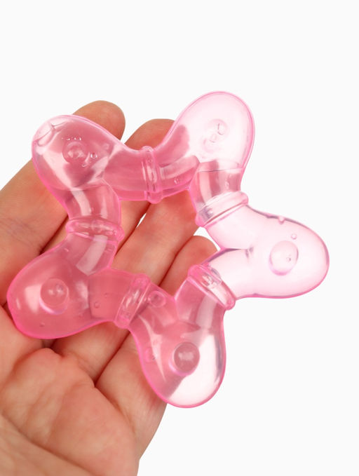 Прорезыватель для зубов охлаждающий «Звёздочка», с водой, розовый