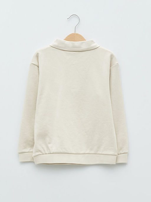 Polo Yaka Basic Uzun Kollu Erkek ?ocuk Sweatshirt - Waikiki фото 2