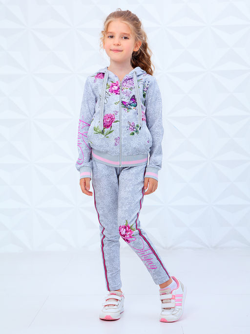 Толстовка на молнии "Валери",серый
