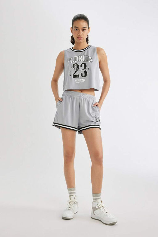 DeFactoFit Спортивные шорты стандартного кроя с принтом  фото 4