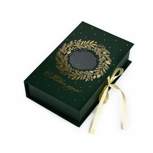 Коробка?книга Новогодний венок, 20 х 12.5 х 5 см - Дарите счастье фото 2