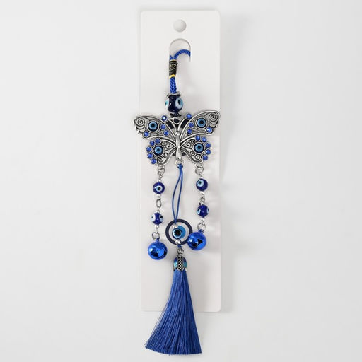 Подвеска от сглаза металл Бабочка с колокольчиками и кисточкой, 730 см - Simaland фото 5