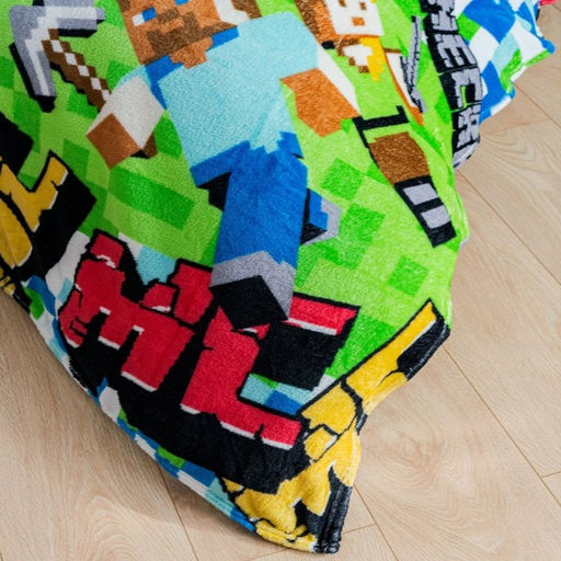 Плед Павлинка FREEDom Майнкрафт 100х150см, аэрософт 190 г/м, 100% полиэстер - Павлина фото 2