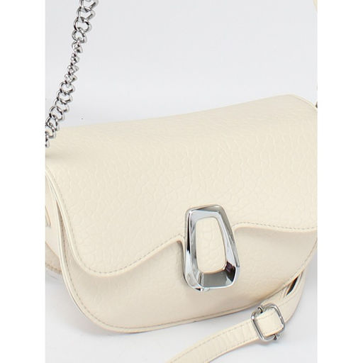 Сумка женская искусственная кожа Ch&K-1866, 1отд, плечевой ремень, молочный SALE 260018 - Adelia фото 4