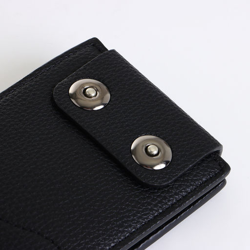 Портмоне мужское «Идрис», на магнитах, чёрное