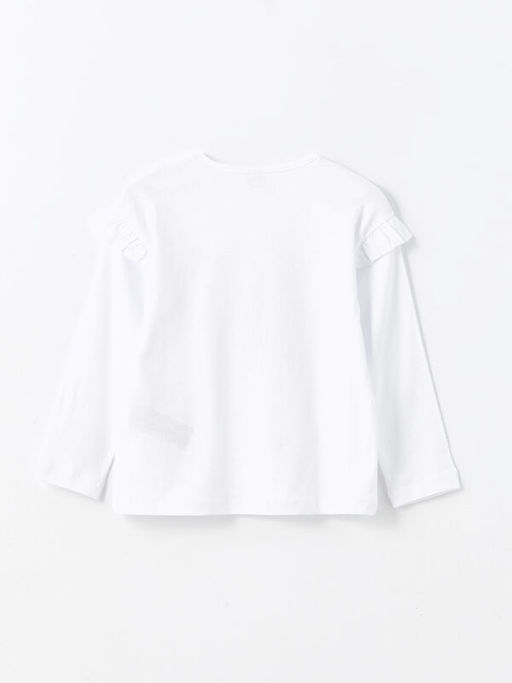 Bisiklet Yaka K?z ?ocuk Ti??rt - Waikiki фото 2