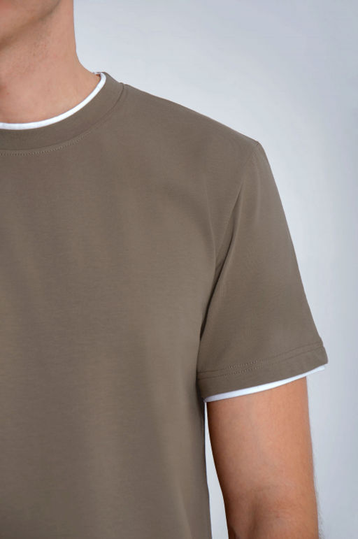 Арт. 67115/2 Футболка мужская 48-56 (5 шт) Цвет:полынь - Идеал фото 5