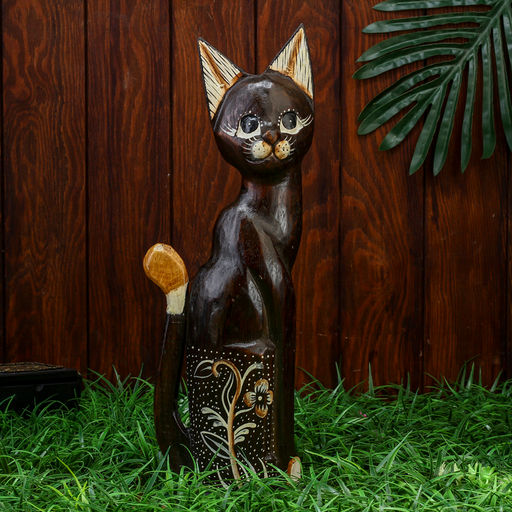 Сувенир «Кошка», 40 см, дерево