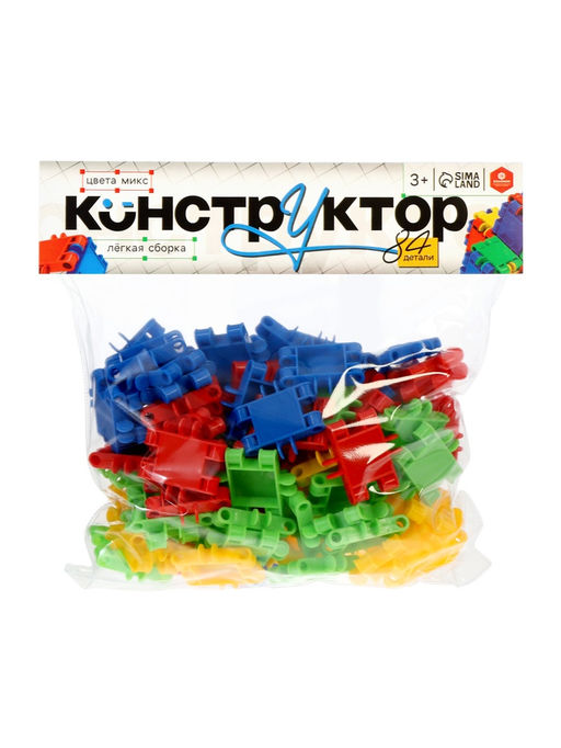 Конструктор Пазл, 84 детали, 3+