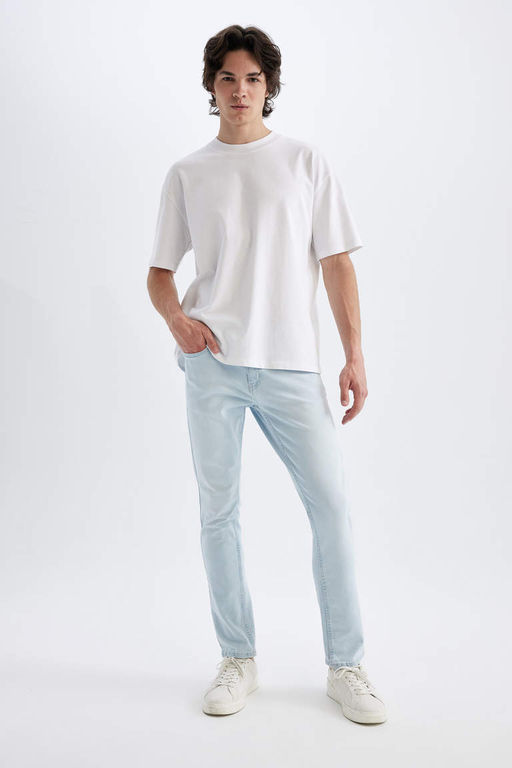 Pedro Slim Fit Dar Kal?p Normal Bel Dar Paca Jean Pantolon - Defacto фото 3