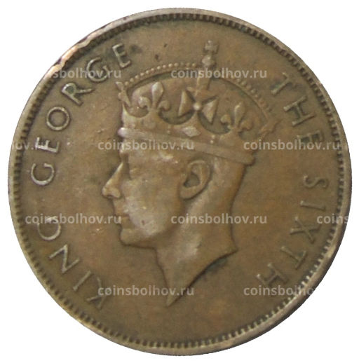 Монета 1 цент 1951 года Британский Гондурас