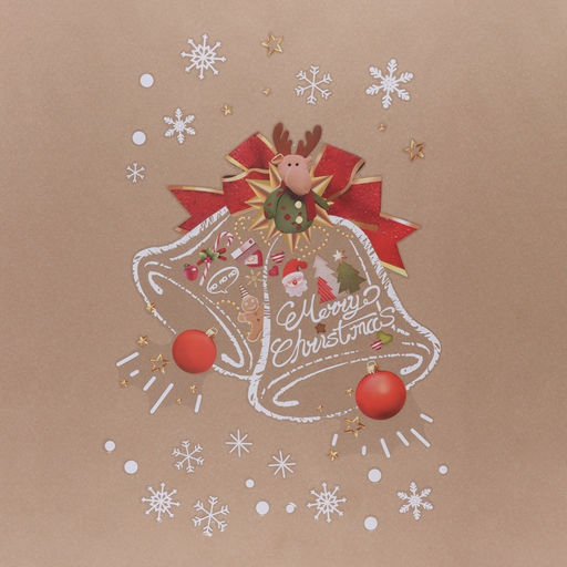 Цена за 2 шт. Наклейки на окна «Новогодние», 2 шт., 60×90 см