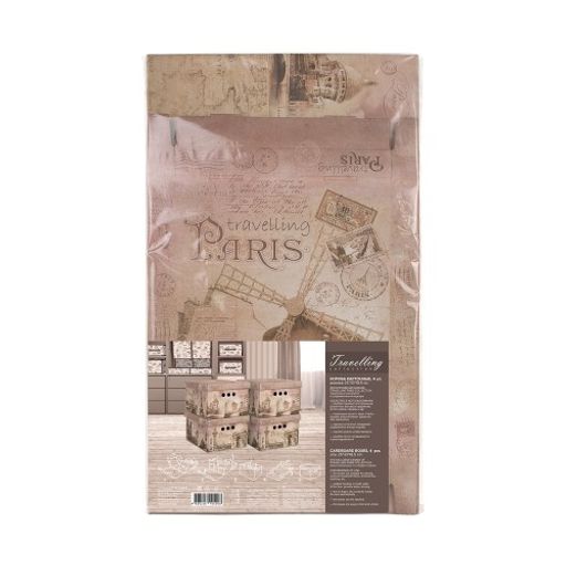 Короб картонный, складн., малый, 25*33*18.5 см, набор 4 шт., TRAVELLING PARIS, шт - Valiant фото 2