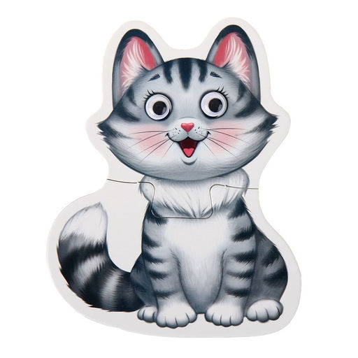 Цена за 4 шт. Макси - пазлы с глазками «Животные фермы», 4 пазла, 8 деталей