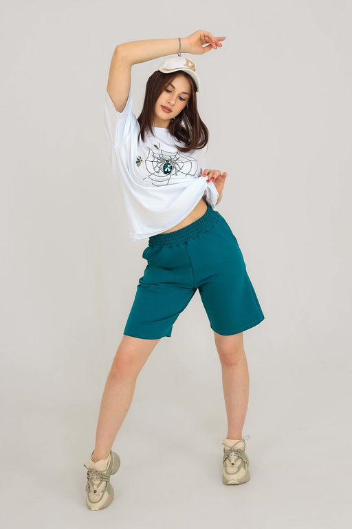 Шорты Натали 21586 из хлопка с полиэстером  фото 19